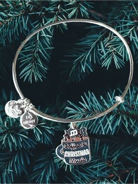 Silver Charm Bangle Bracelet Coffee & Christmas Music by Alex and Ani